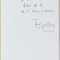 Six fiches de lecteurs de la N.Y. Public Library