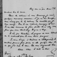 Paris, Samedi 1er juin 1839, François Guizot à Dorothée de Lieven