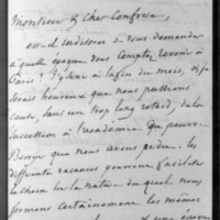 Champlatreux, le 21 décembre 1868, le Duc de Noailles à François Guizot