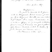 Paris, le 9 juin 1847, François Guizot à Henri d&#039;Orléans