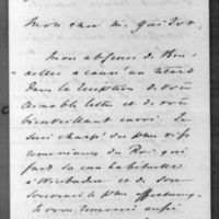 Bruges, le 30 août 1860, Jules Van Praet à François Guizot