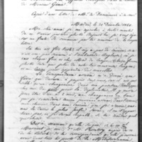 Pièce trouvée après la Révolution de Février 1848 au Ministère des Affaires étrangères dans le cabinet de Monsieur Génie, Copie d&#039;une lettre de M. de Damrémont à sa sœur, Paris, le 27 avril 1848