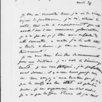 75. Champs-Elysées, Jeudi 28 juin 1838, Dorothée de Lieven à François Guizot  