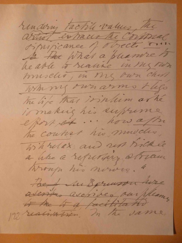 Manuscript on Aesthetic Einfühlung, Innere Nachahmung, Etc. Manuscript on Aesthetic Einfühlung, Innere Nachahmung, Etc.