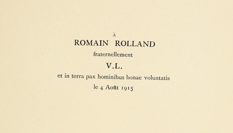 Dedication to Romain Rolland.jpg Dedication to Romain Rolland.jpg