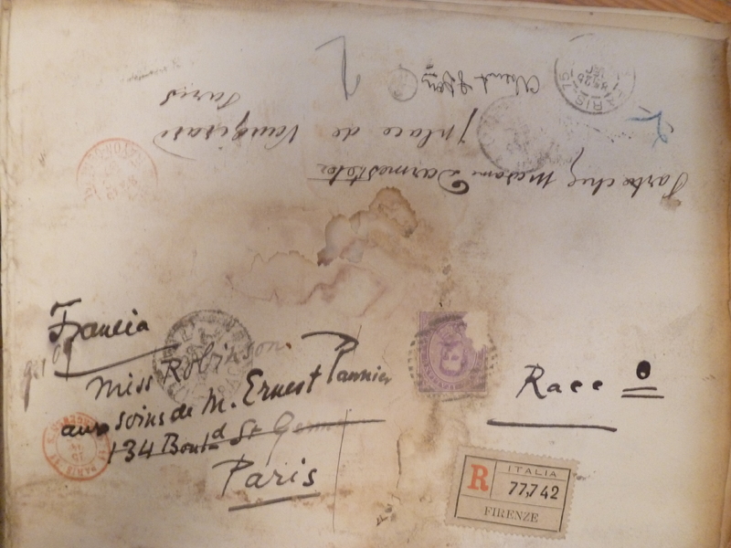 Oke of Okehurst, manuscrit relié, adressé à Mary Robinson