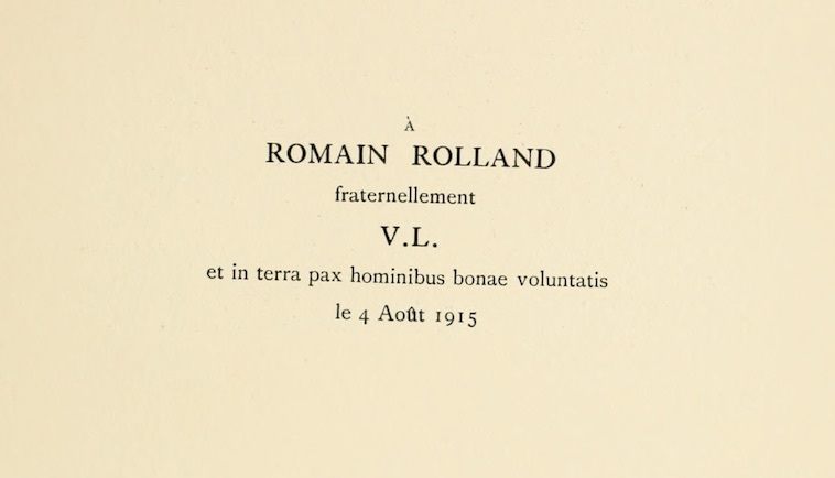 Dedication to Romain Rolland.jpg Dedication to Romain Rolland.jpg