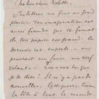 Lettre d&#039;Eugène Lee-Hamilton à Vernon Lee - 31 août 1870