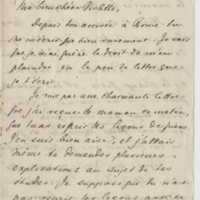 Lettre d&#039;Eugène Lee-Hamilton à Vernon Lee - 17 novembre 1871