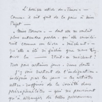 Journal de Berthe Noufflard après la mort de Miss Paget - 15 Février 1935
