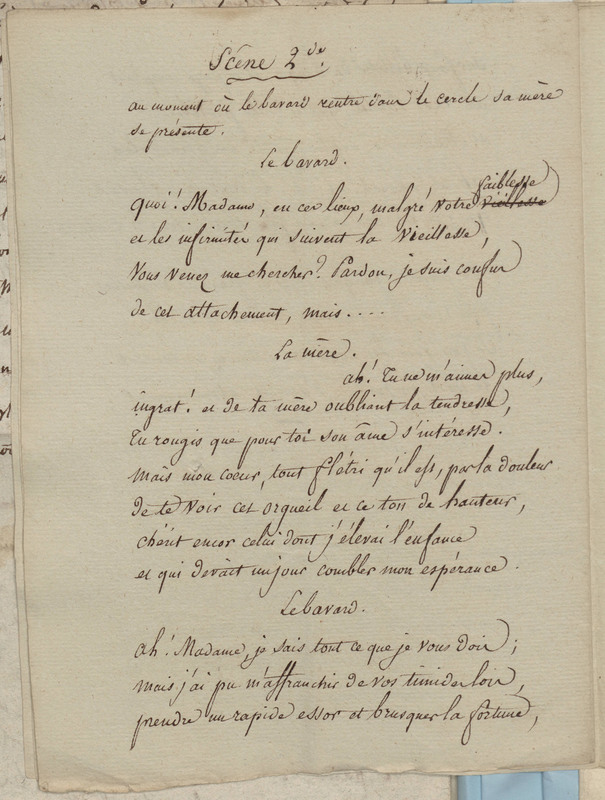 Bavardage, charade en action, folio 14_A Bavardage, charade en action, folio 14_A