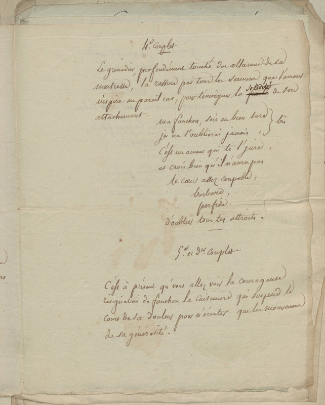 Chanson du grenadier, folio 17_droite Chanson du grenadier, folio 17_droite