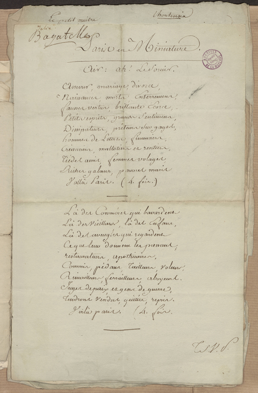 Bagatelle. Paris en miniature, folio 11_droite Bagatelle. Paris en miniature, folio 11_droite
