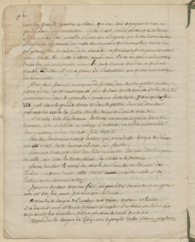 Faits-divers du XVIIIe siècle, folio 6_A Faits-divers du XVIIIe siècle, folio 6_A