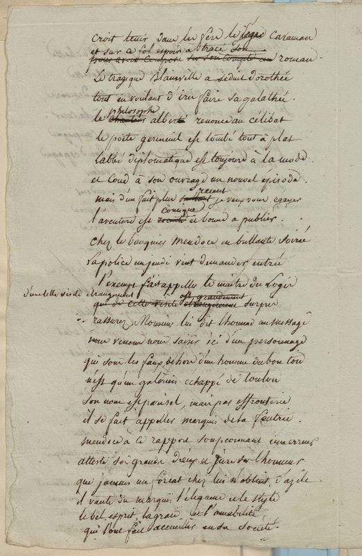 Monologue pour mettre en action une charade sur le mot bavardage, folio 5_A