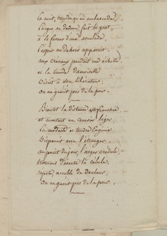 Le dîner de Jupiter. Divertissement musical, folio 42_gauche Le dîner de Jupiter. Divertissement musical, folio 42_gauche