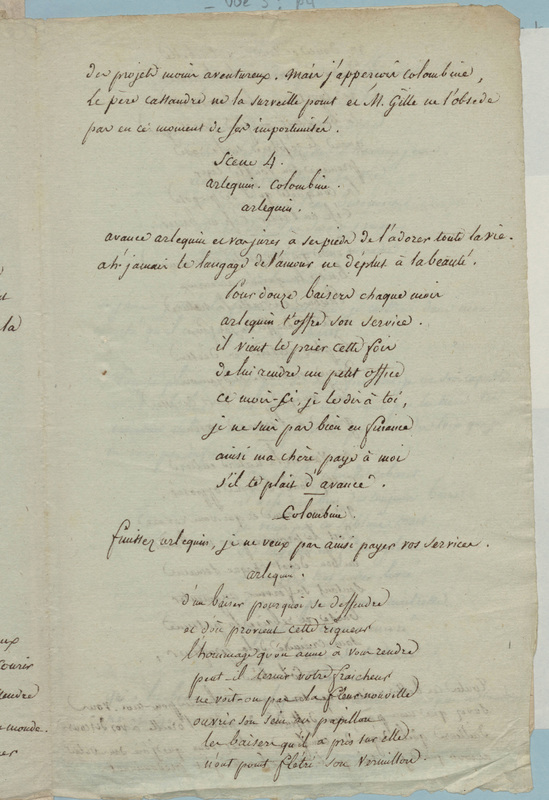 [Scène première. Arlequin entre en scène...], folio 28_B