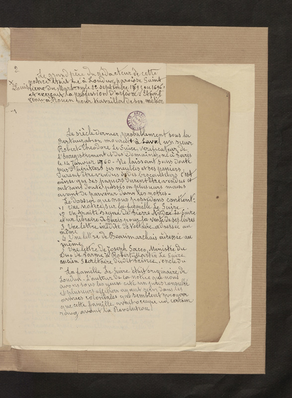 [Le siècle dernier probablement...], folio 15_droite