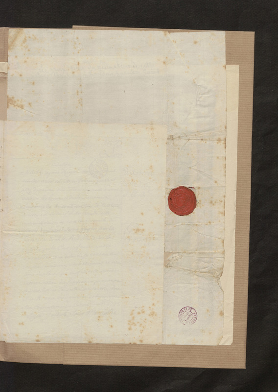 Lettre de Joseph Sacco ministre de Parme à Robert-Martin Le Suire secrétaire de Son Altesse Royale, folio 7_droite Lettre de Joseph Sacco ministre de Parme à Robert-Martin Le Suire secrétaire de Son Altesse Royale, folio 7_droite