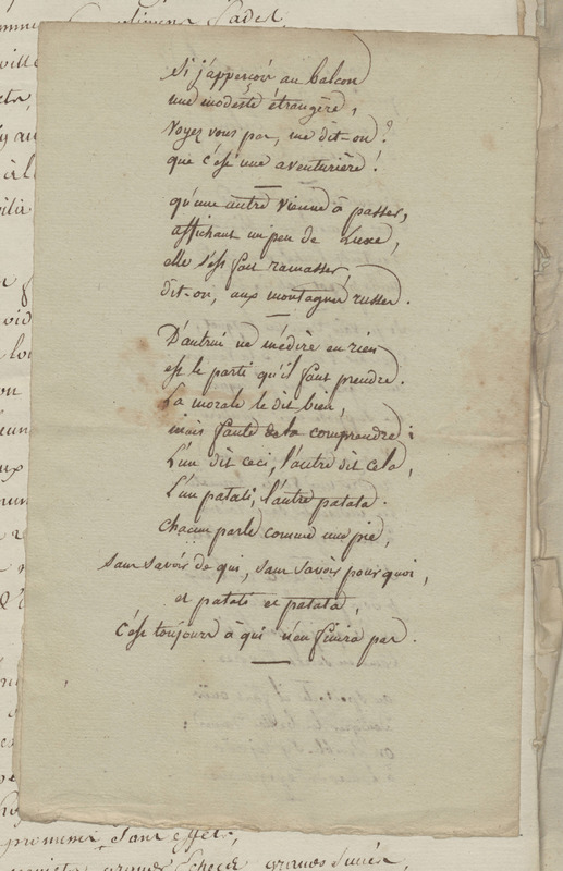 Ronde [Mes quinze ans sont révolus...], folio 14_gauche