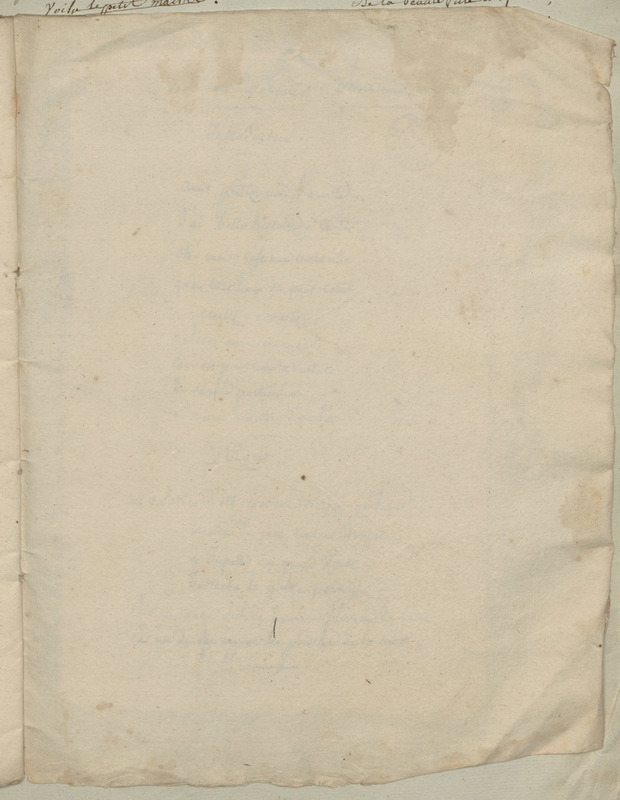 Chanson de M. de Voltaire, folio 39_droite Chanson de M. de Voltaire, folio 39_droite