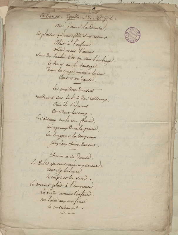 La Danse. Tyrollienne de Mde Gail, folio 26_droite
