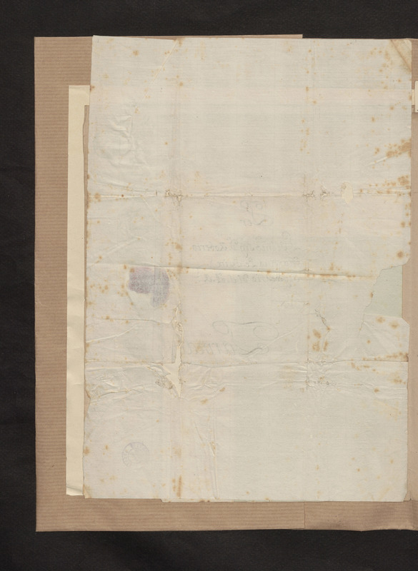 Lettre de Joseph Sacco ministre de Parme à Robert-Martin Le Suire secrétaire de Son Altesse Royale, folio 11_gauche Lettre de Joseph Sacco ministre de Parme à Robert-Martin Le Suire secrétaire de Son Altesse Royale, folio 11_gauche