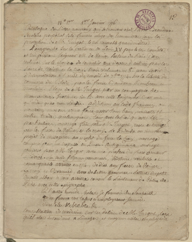 Faits-divers du XVIIIe siècle, folio 3_B Faits-divers du XVIIIe siècle, folio 3_B