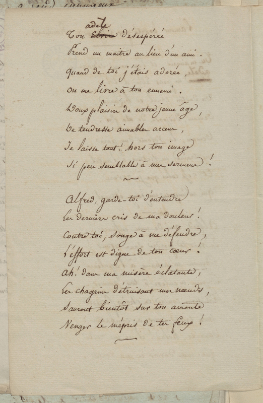 L'amour écarté par l'hymen. Romance., folio 53_gauche