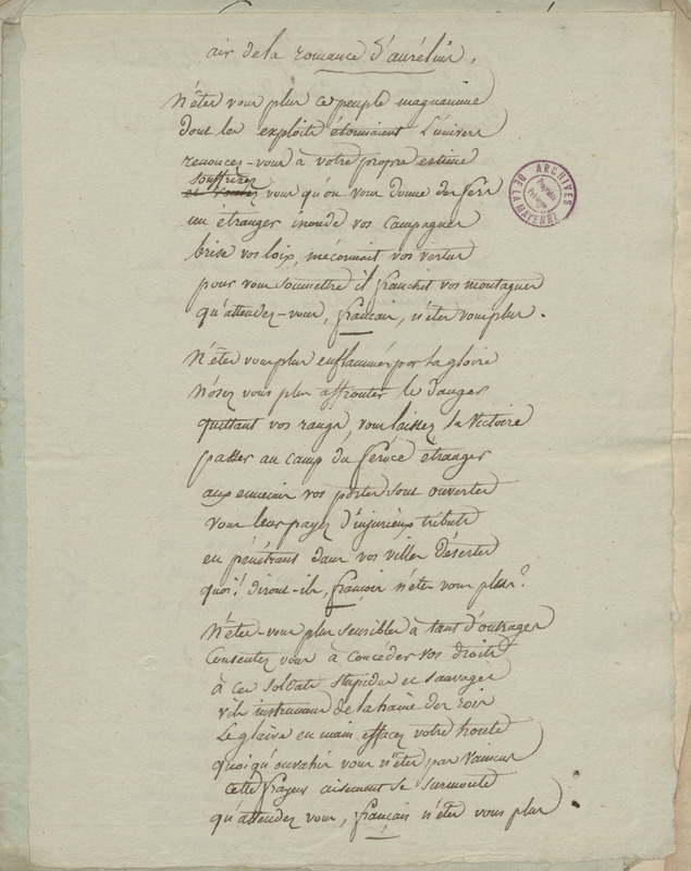 Chanson du grenadier, folio 18_droite