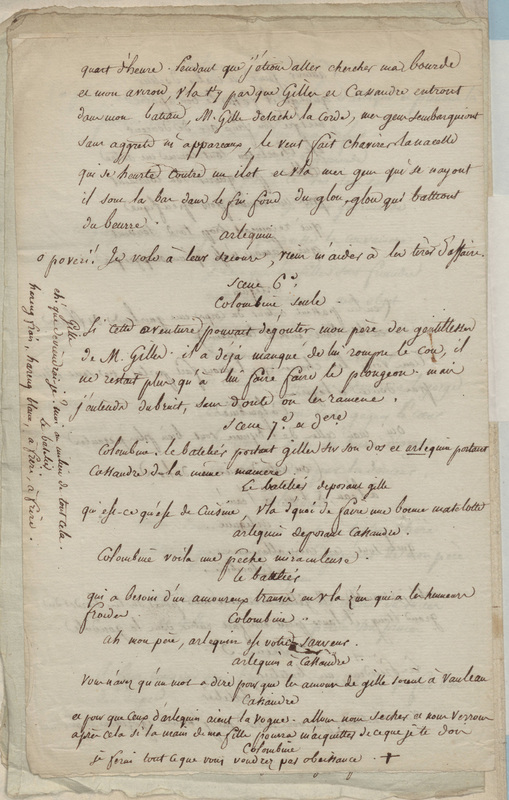 [Scène première. Arlequin entre en scène...], folio 31_A