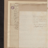 Lettre de Joseph Sacco ministre de Parme à Robert-Martin Le Suire secrétaire de Son Altesse Royale, folio 7_gauche