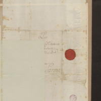 Lettre de Joseph Sacco ministre de Parme à Robert-Martin Le Suire secrétaire de Son Altesse Royale, folio 9_droite