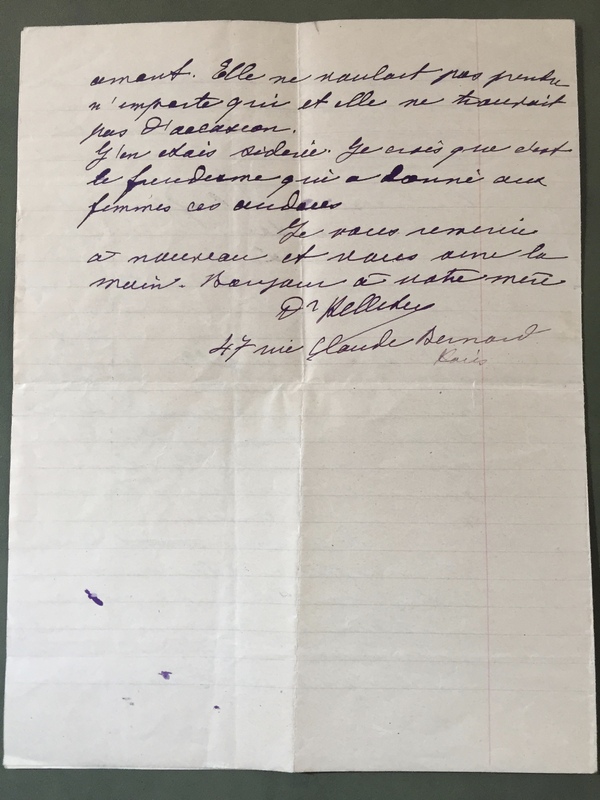 p. 4/4 - Lettre du 4 juin 1932 de Madeleine Pelletier à Arria Ly