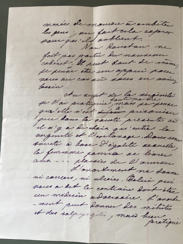 p. 2/4 - Lettre du 4 juin 1932 de Madeleine Pelletier à Arria Ly