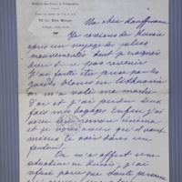 p. 1/4 - Lettre du 22 octobre 1921  de Madeleine Pelletier à Caroline Kauffmann