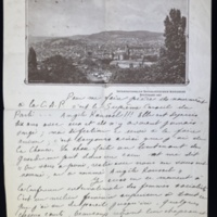p. 1/2 - Lettre de 1907 (?) de Madeleine Pelletier à Caroline Kauffmann