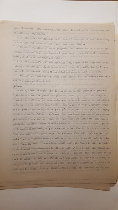 Dictionnaire intime. Fragments (1943) Dictionnaire intime. Fragments (1943)