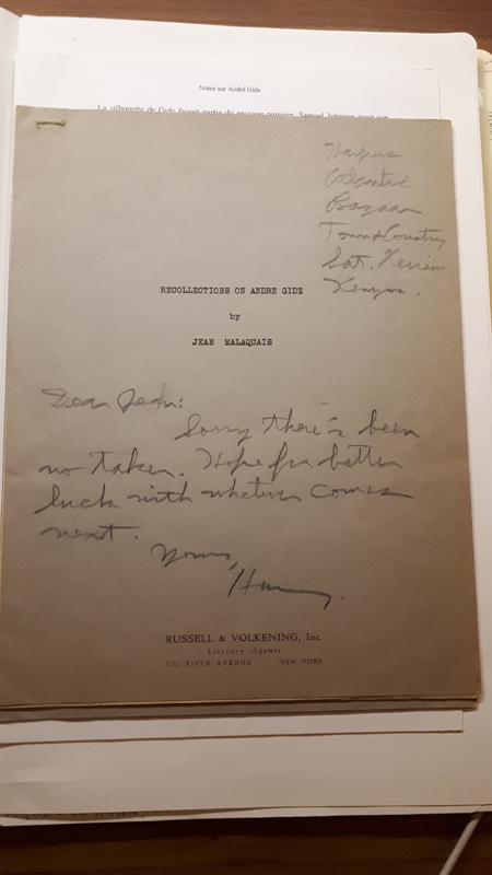 Notes sur André Gide