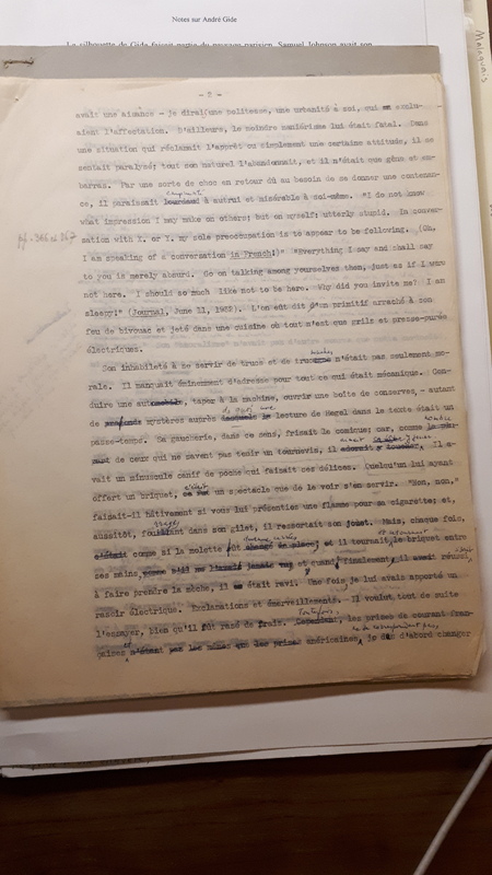 Notes sur André Gide Notes sur André Gide