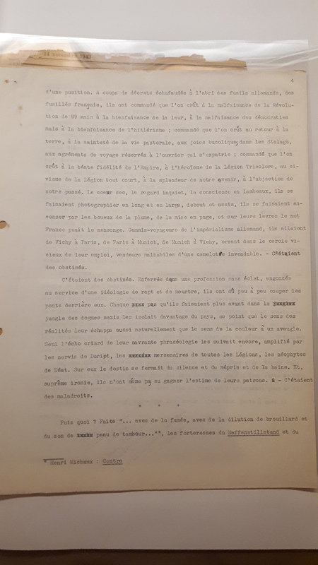 Feu l'Armistice, 1943 Feu l'Armistice, 1943