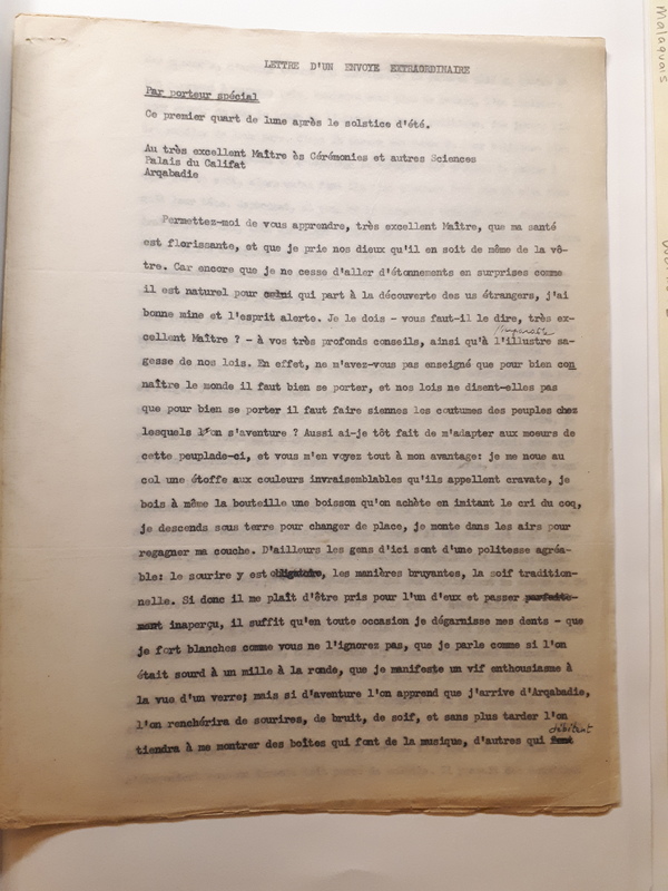 Lettre d'un envoyé extraordinaire (1948) Lettre d'un envoyé extraordinaire (1948)