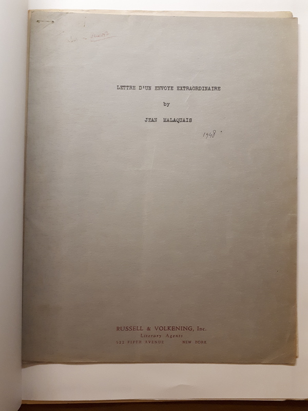 Lettre d'un envoyé extraordinaire (1948) Lettre d'un envoyé extraordinaire (1948)