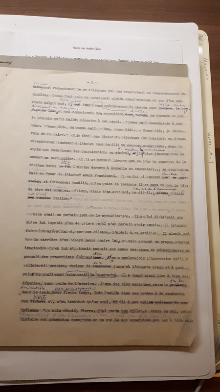 Notes sur André Gide Notes sur André Gide