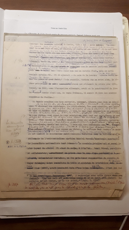 Notes sur André Gide
