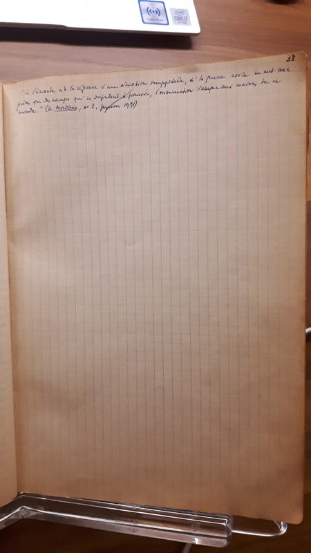 Brouillon - <em>Journal du métèque</em> Brouillon - <em>Journal du métèque</em>