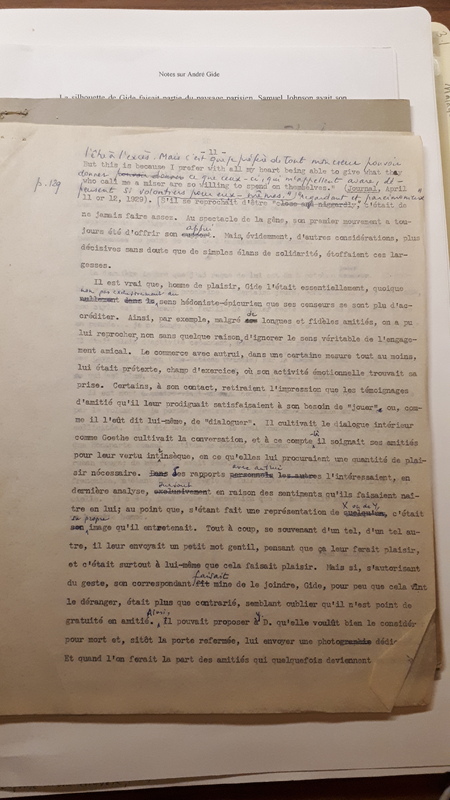 Notes sur André Gide
