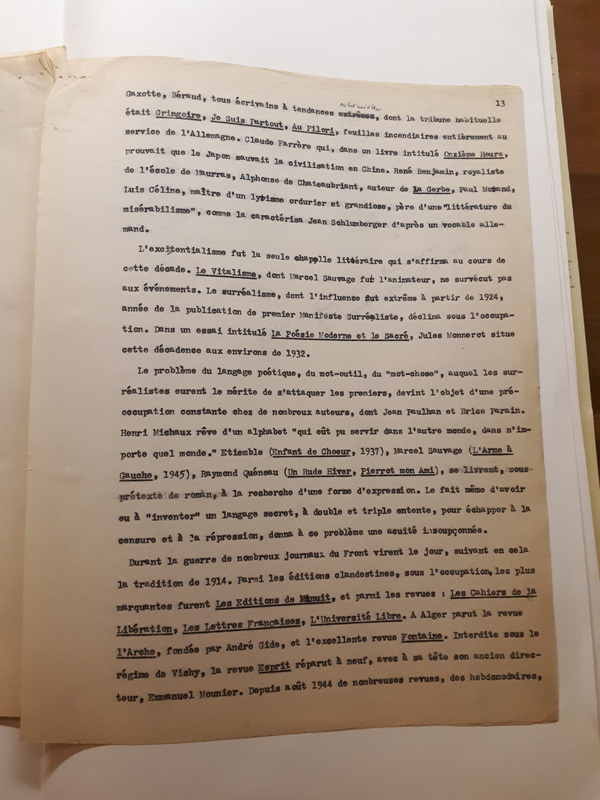 La Littérature française de 1937 à 1946 (1947) La Littérature française de 1937 à 1946 (1947)