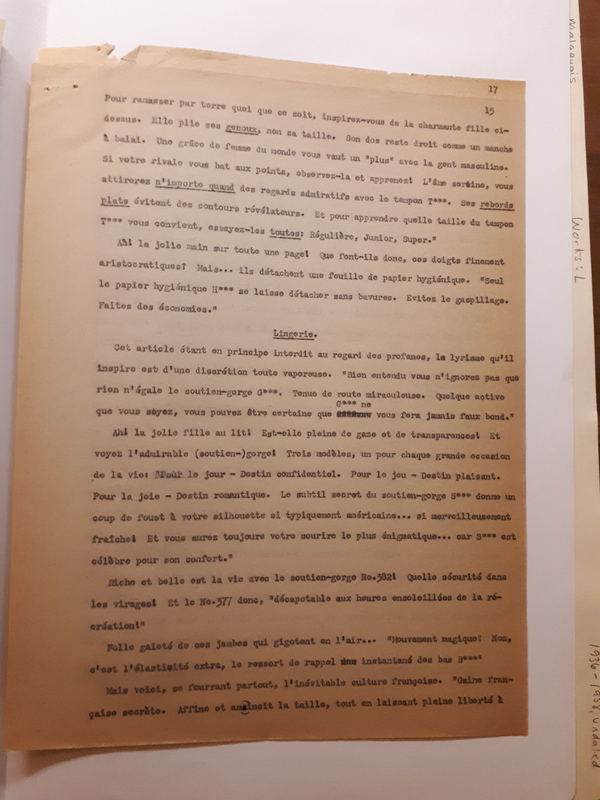 Lyrisme, existence et publicité (1956) Lyrisme, existence et publicité (1956)