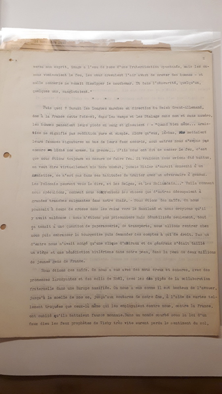 Feu l'Armistice, 1943 Feu l'Armistice, 1943